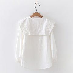 Japanese Style Sweet Collar Loose Long-sleeved Shirt