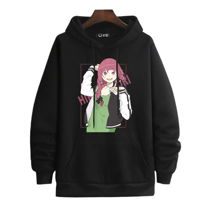 Casual Anime Graphic Print Cos Hoodie