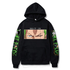 Unisex Zoro Graphic Print Relaxed Fit Hoodie