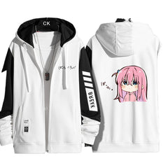 Hitori Gotoh Graphic Zip-up Hooded Coat