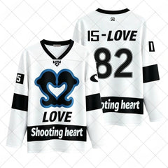 H2H Hip-hop Style Long-sleeved Jersey Top