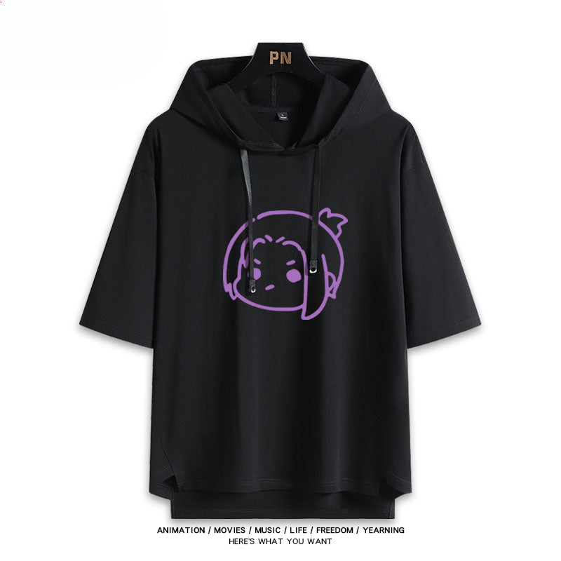 Men's and Women's Anime Nagi Hooded T-shirt
