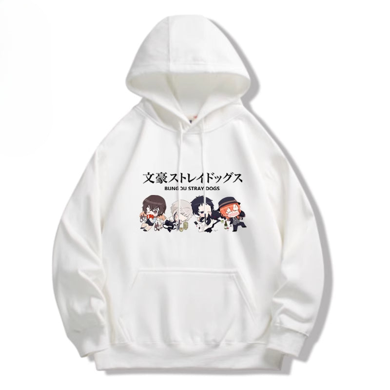 Unisex Dazai Anime Printed Pullover Hoodie
