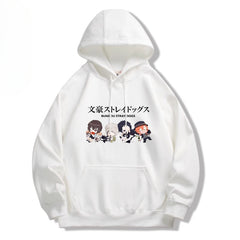 Unisex Dazai Anime Printed Pullover Hoodie
