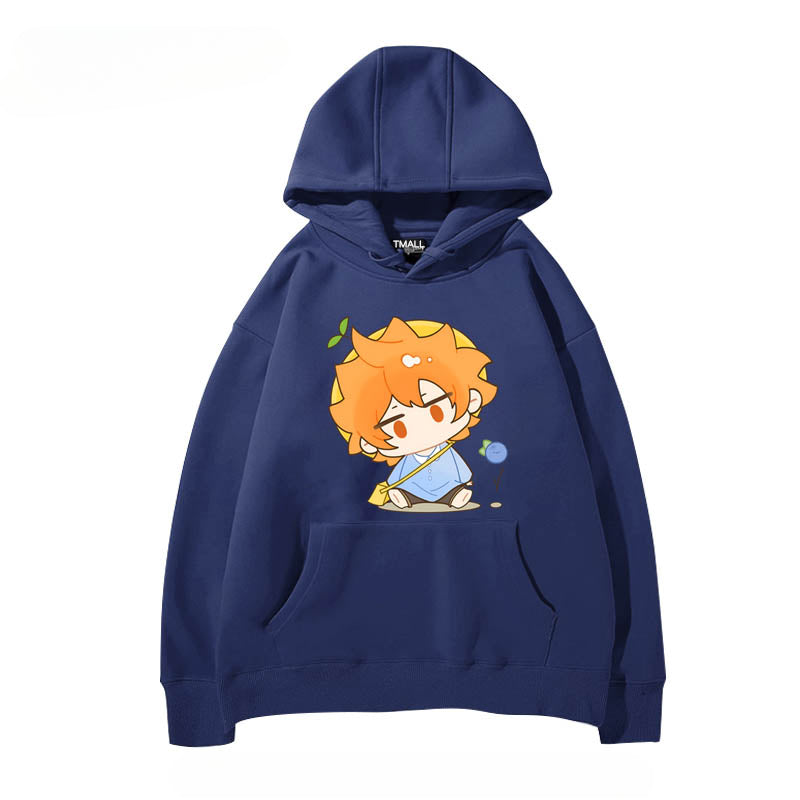 Women's Anime Pattern Print Casual Hoodie