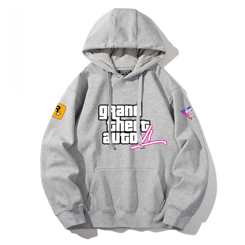 Unisex Game Logo Printed Casual Hoodie