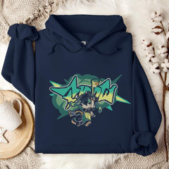 Kinich Themed Graphic Hoodie Top