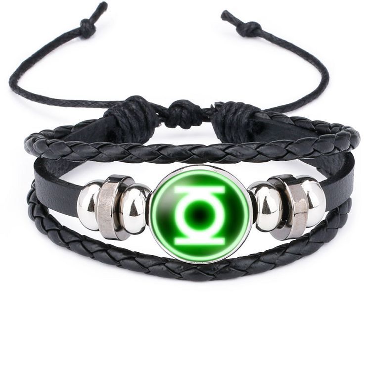 Cool Comic Logo Badge Gem Adjustable Bracelet