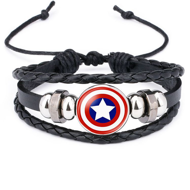 Cool Comic Logo Badge Gem Adjustable Bracelet