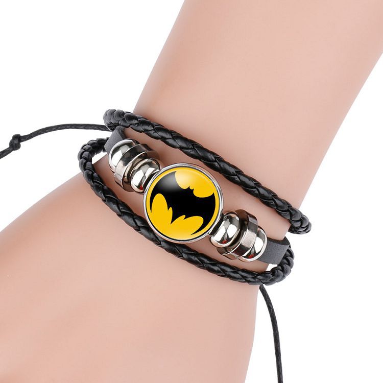 Cool Comic Logo Badge Gem Adjustable Bracelet