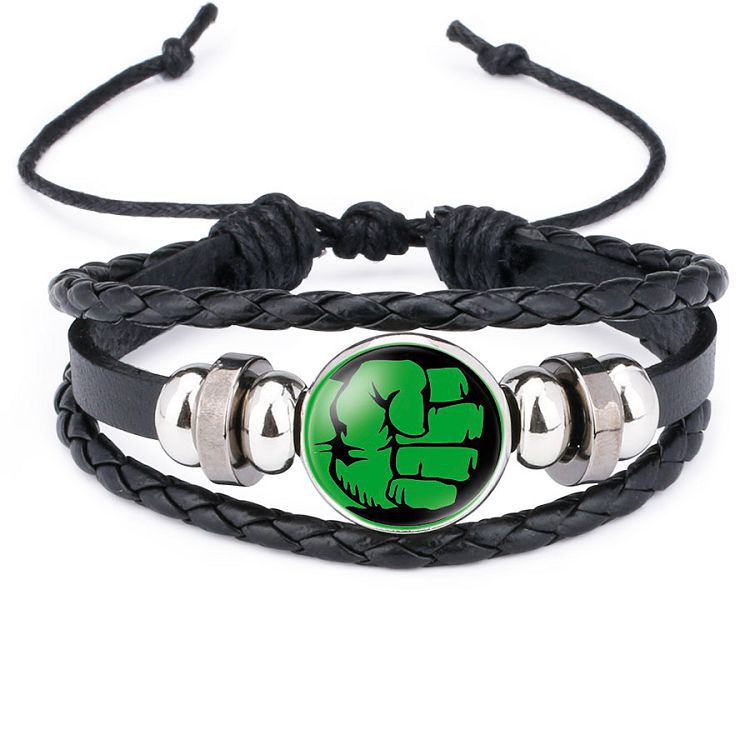 Cool Comic Logo Badge Gem Adjustable Bracelet