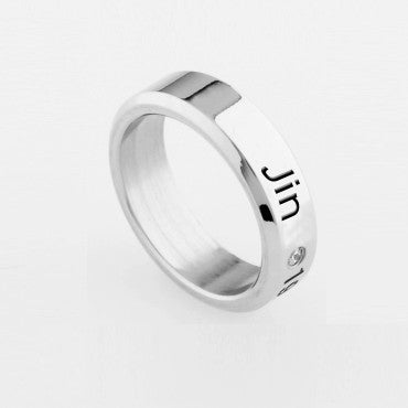 KPOP Name Logo Ring Jewelry