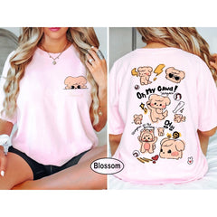 Cute Seungmin Changbin Hyunjin Han Print T-Shirt