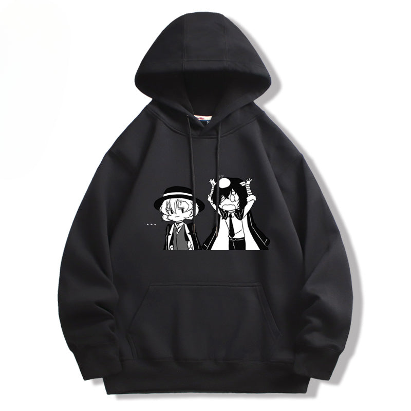 Unisex Dazai Anime Printed Pullover Hoodie