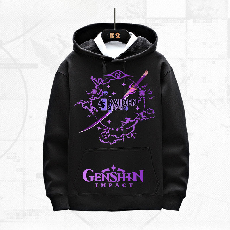 Trendy Game Graphic Printed Loose Hoodie