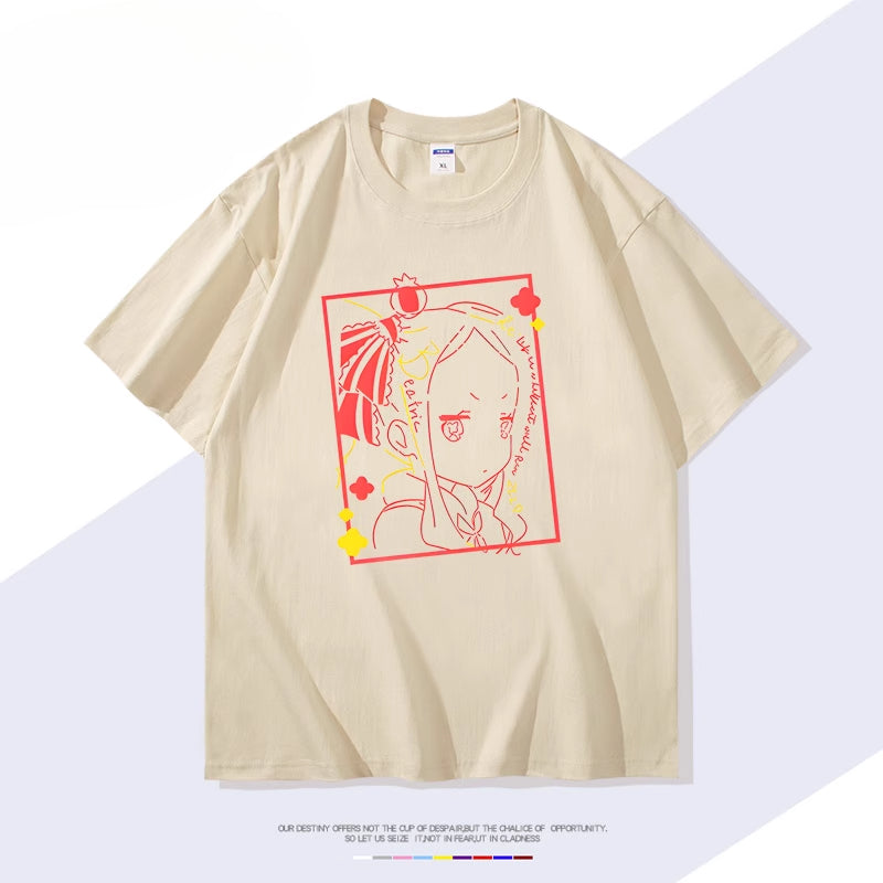 Rem Anime Cotton Short Sleeve Summer T-Shirt