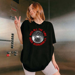 Kiss All The Time. Disco, Occasionally Print T-shirt