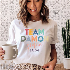 Team Damon Since 1864 Printed T-Shirt