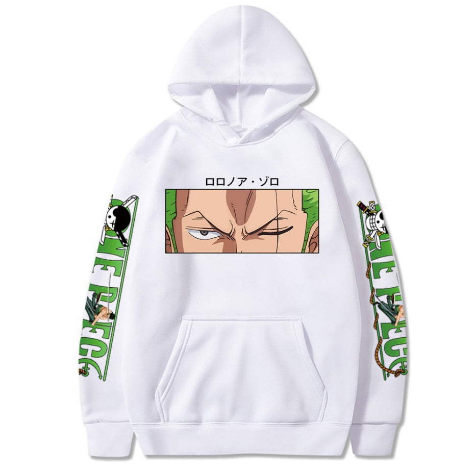 Unisex Zoro Graphic Print Relaxed Fit Hoodie