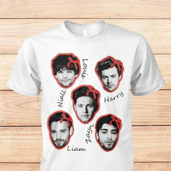 Unisex 1D Members Bow Tie Avatar Shirt