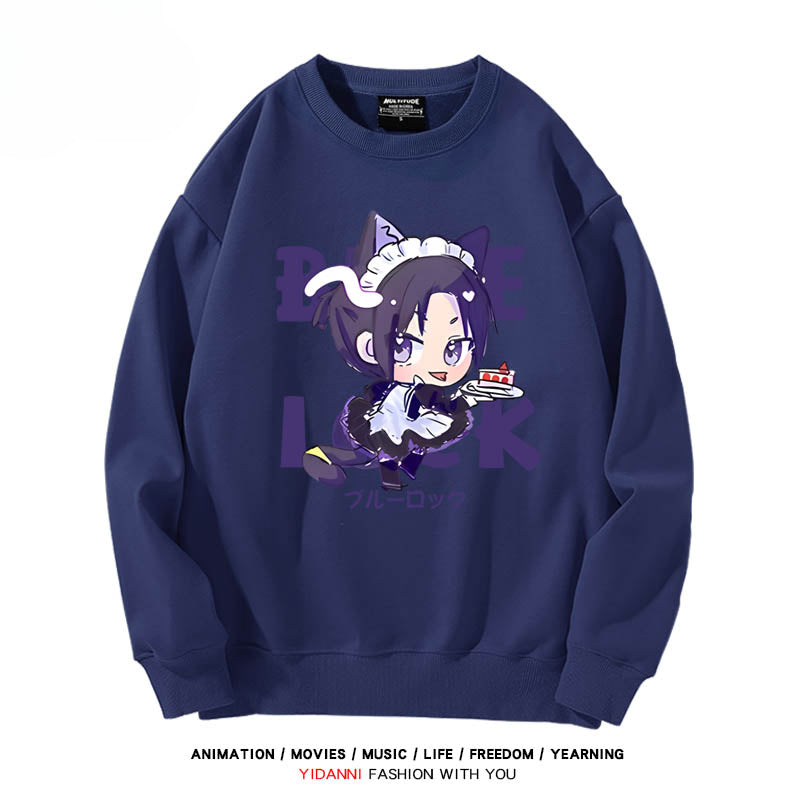 Cute Anime Pattern Crew Neck Sweatshirt