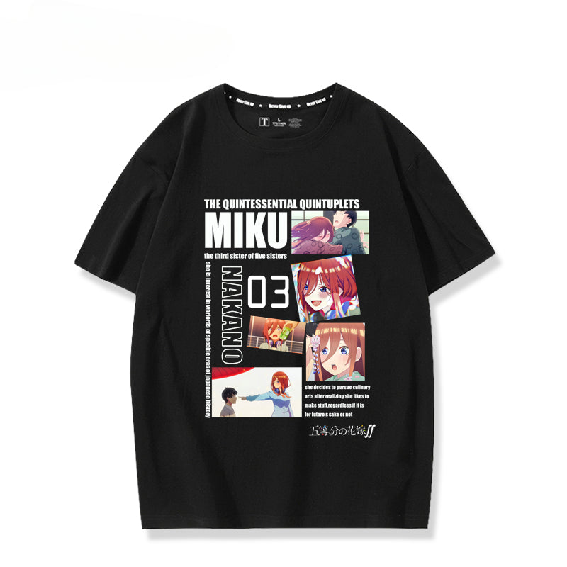 Men's and Women's Anime Short-sleeved T-shirt