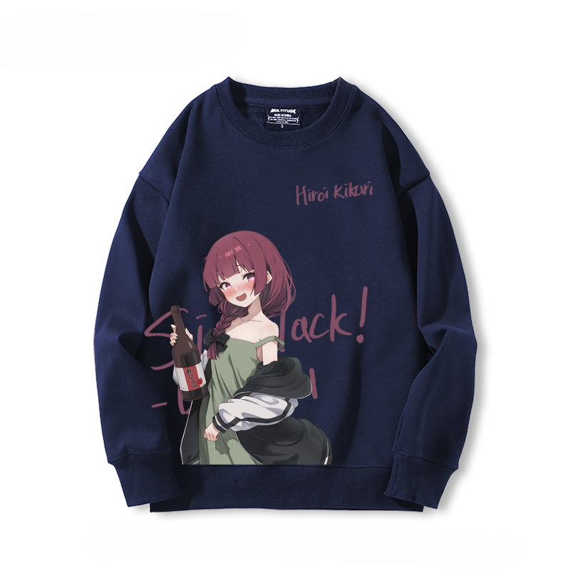 Women's Anime Crew Neck Sweatshirt