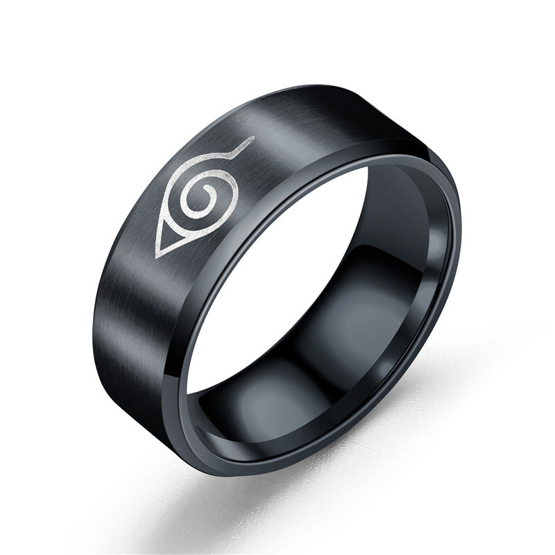 Anime Stainless Steel Jewelry Men's Ring