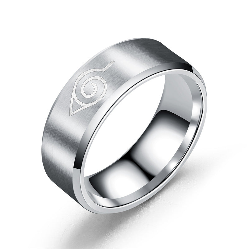 Anime Stainless Steel Jewelry Men's Ring