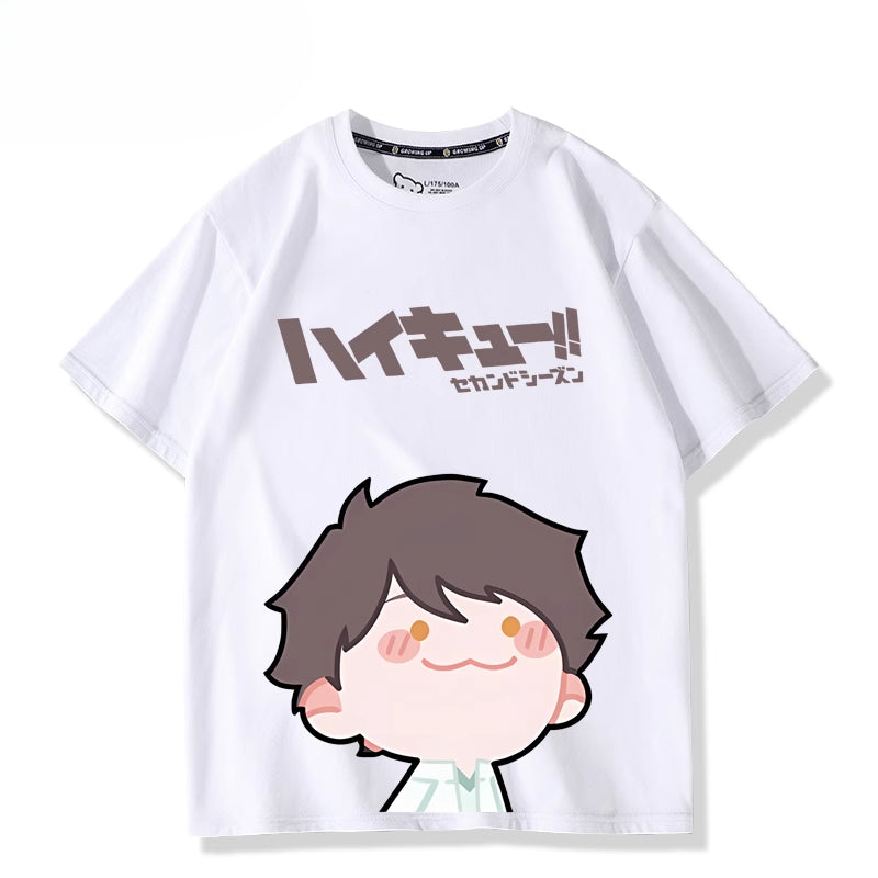 Cute Anime Graphic Short Sleeve T-Shirt