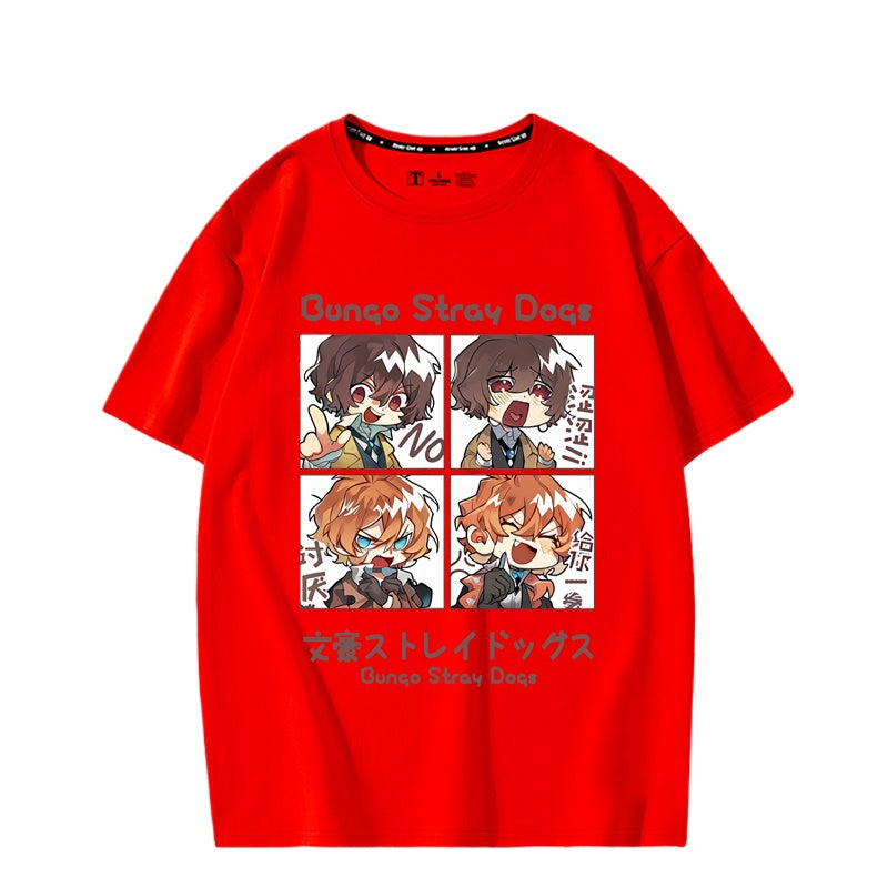Unisex Anime Print Short-sleeved T-shirt