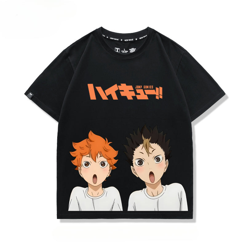 Unisex Anime Pattern Cotton Short Sleeve T-Shirt