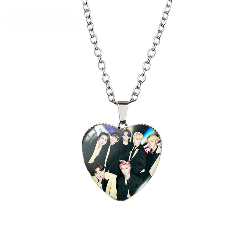 Kpop Heart-shaped Necklace