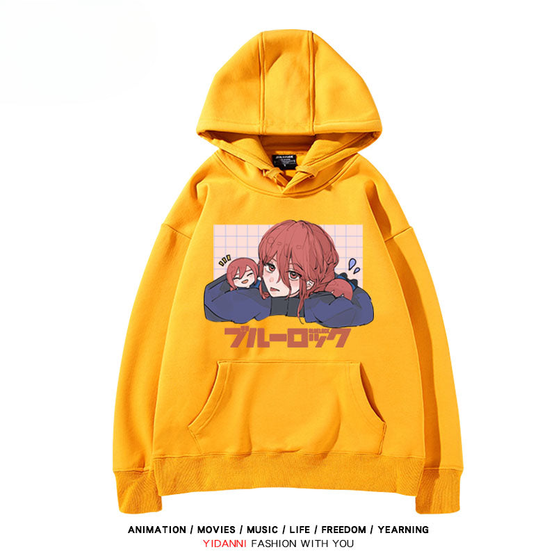 Men's and Women's Anime Printed Loose Hoodie