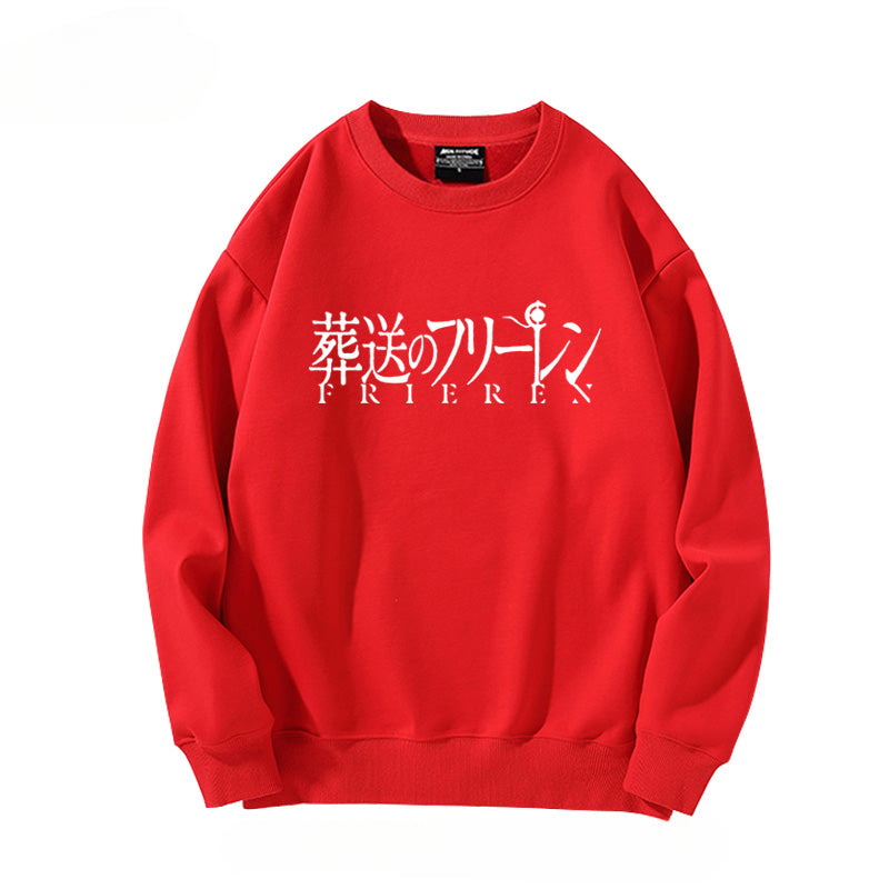 Women's Anime Print Crew Neck Sweatshirt