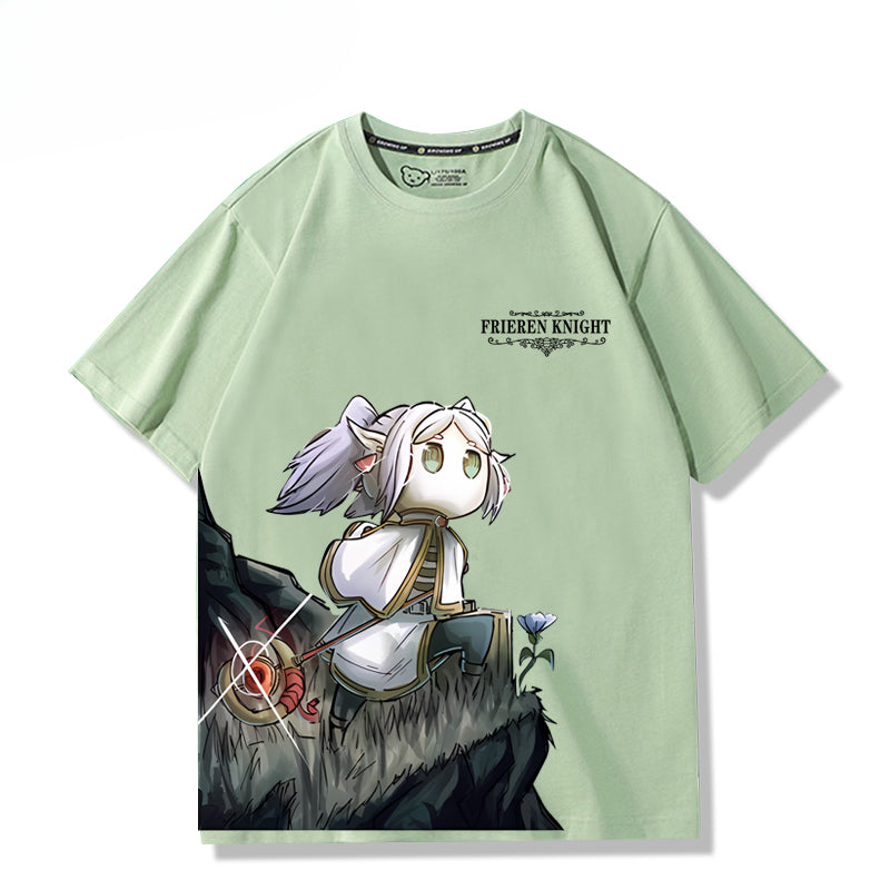 Unisex Anime Pattern Print Short-sleeved T-shirt