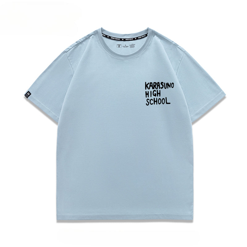 Karasuno High Letter Short-sleeved T-shirt