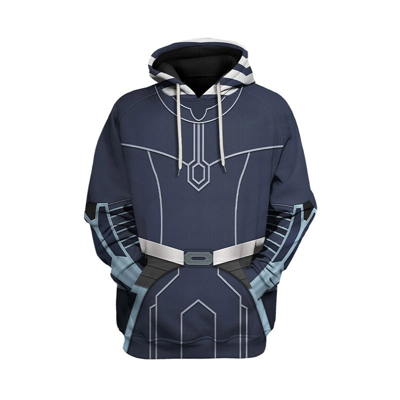 Unisex Comic 3d Print Cosplay Zipper Hoodie