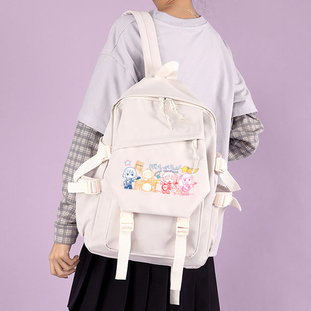 Japanese Style Graphic Print Large Capacity Backpack