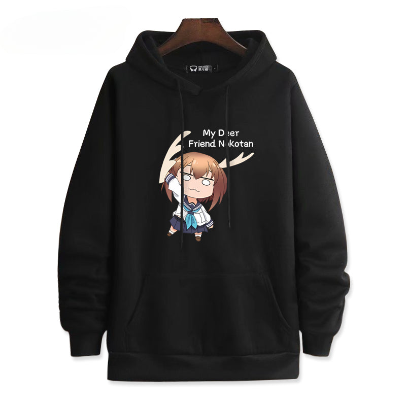 Women's Anime Graphic Print Loose Hoodie