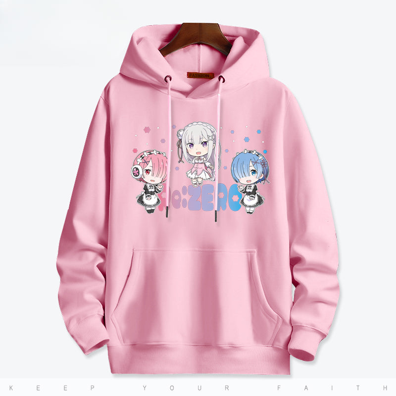 Women's Anime Rem Printed Hoodie