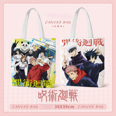 Cute Anime Canvas Shoulder Tote Bag