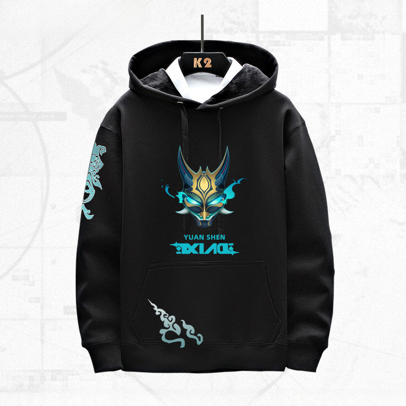 Unisex Xiao Game Print Casual Hoodie