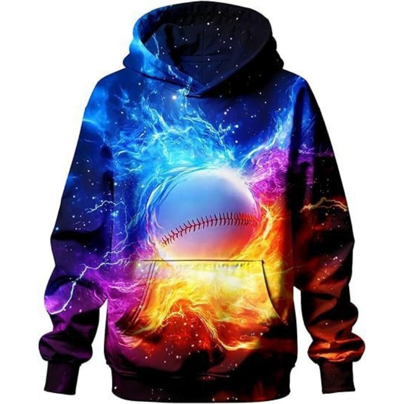 Starry Sky Painted 3D Print Graffiti Hoodie