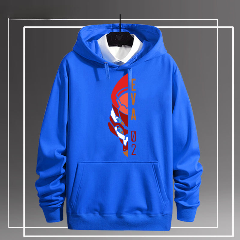 EVA-01 02 Print Men's Pullover Hoodie