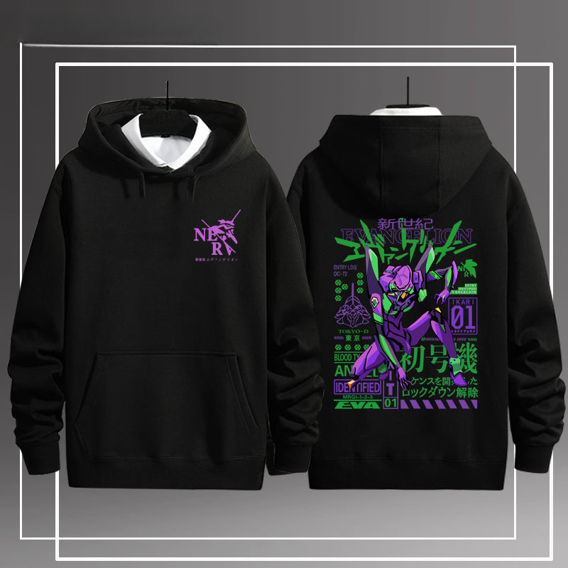 Casual EVA Anime Pullover Hoodie