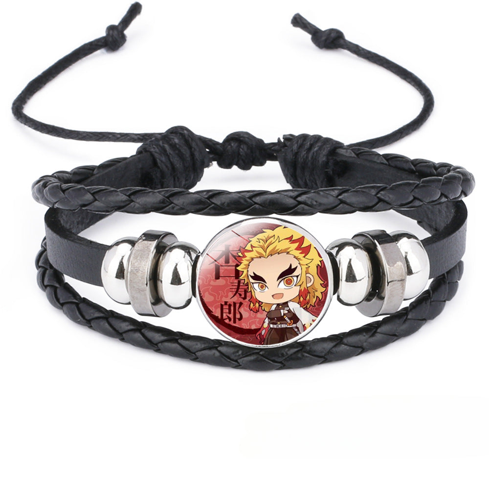 Anime Cowhide Adjustable Bracelet