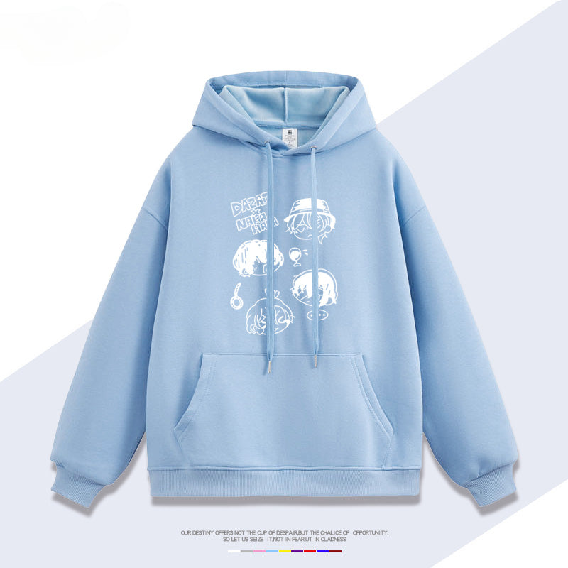 Dazai Anime Graphic Print Loose Hoodie