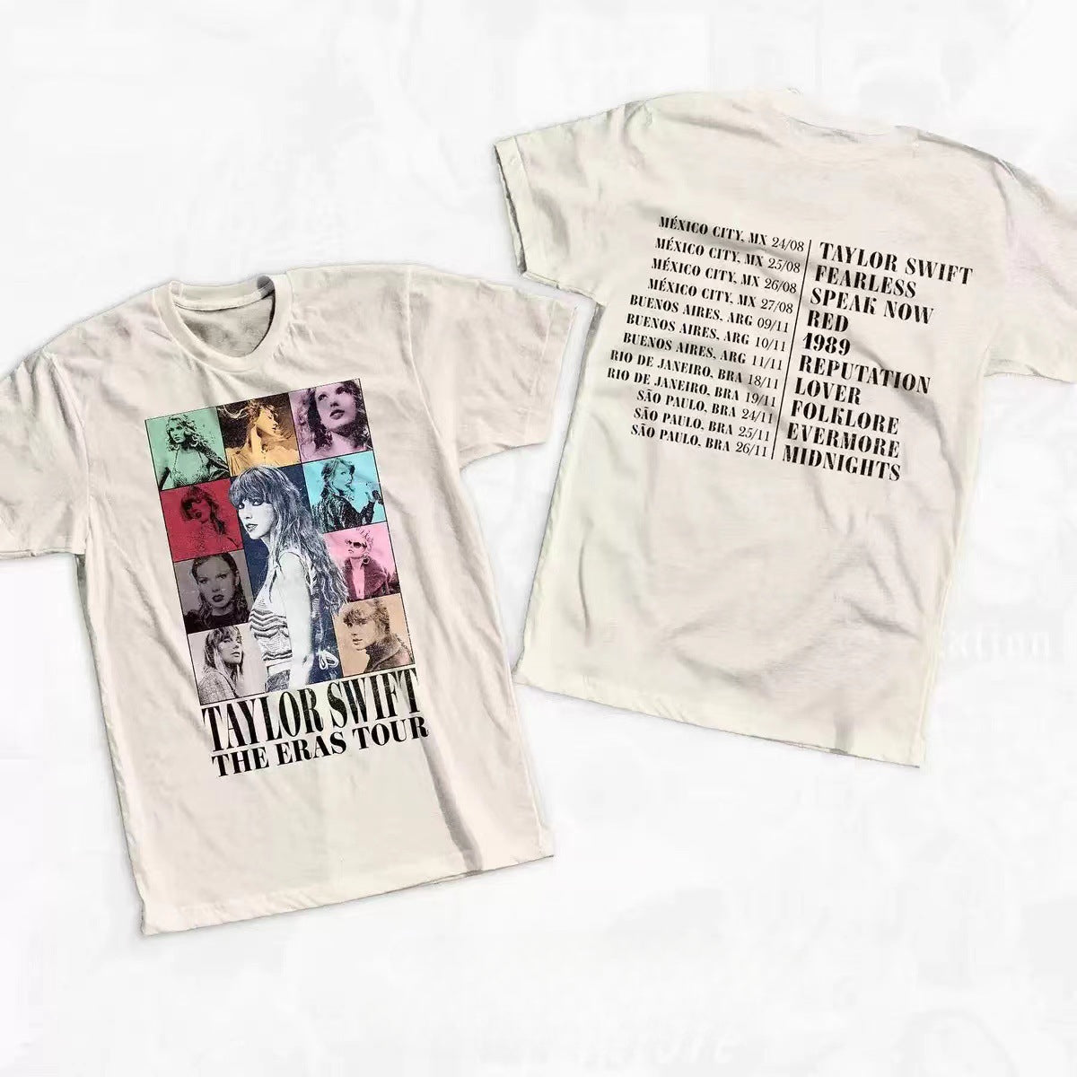 Casual The Eras Tour Printed Cotton T-shirt