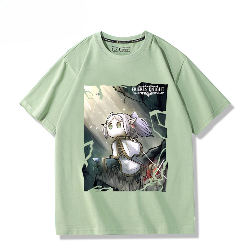 Unisex Anime Pattern Print Short-sleeved T-shirt